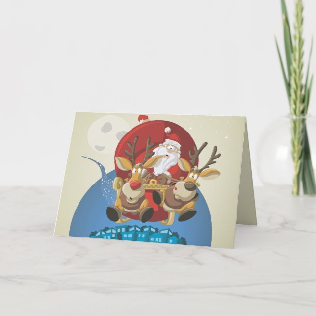 Cartão De Festividades Feliz Natal (Frente)