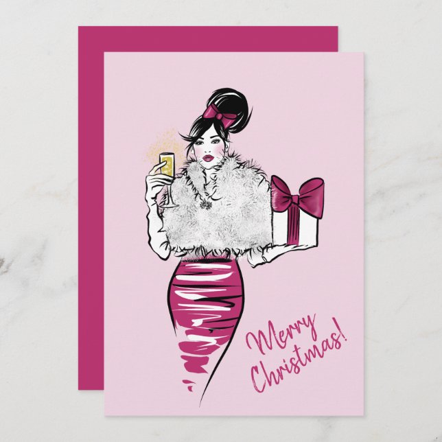 Cartão De Festividades Feliz Natal (Frente/Verso)