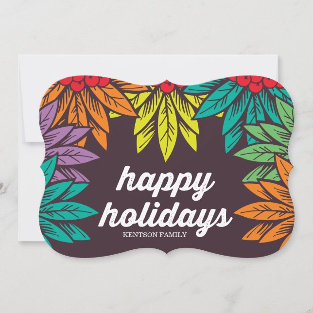 Cartão De Festividades feliz natal (Frente)