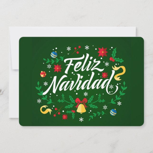 Cartão De Festividades Feliz Natal (Frente)