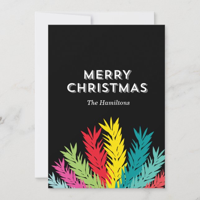 Cartão De Festividades feliz natal (Frente)
