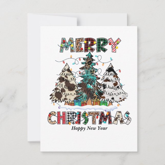 Cartão De Festividades Feliz Natal (Frente)