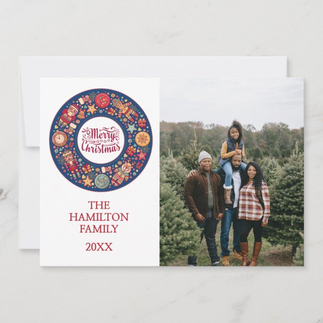 Cartão De Festividades Feliz Natal (Frente)