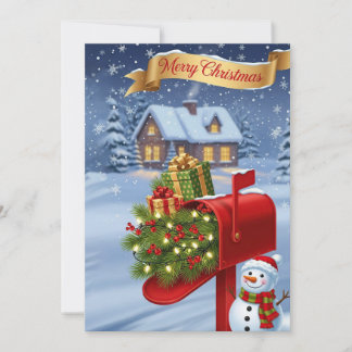 Cartão De Festividades Feliz Natal 