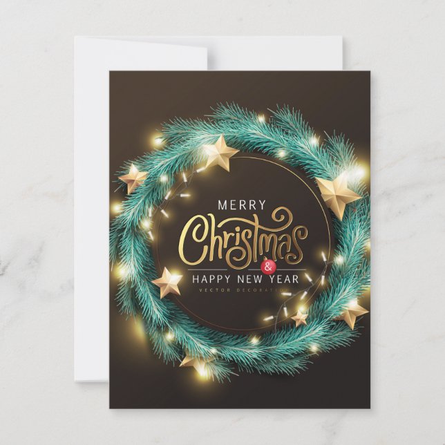 Cartão De Festividades "Feliz Natal" (Frente)