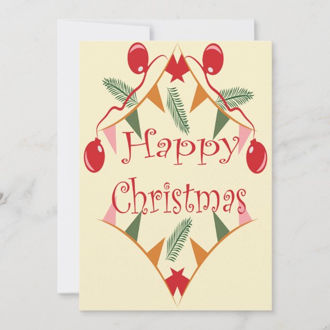 Cartão De Festividades Feliz Natal (Frente)