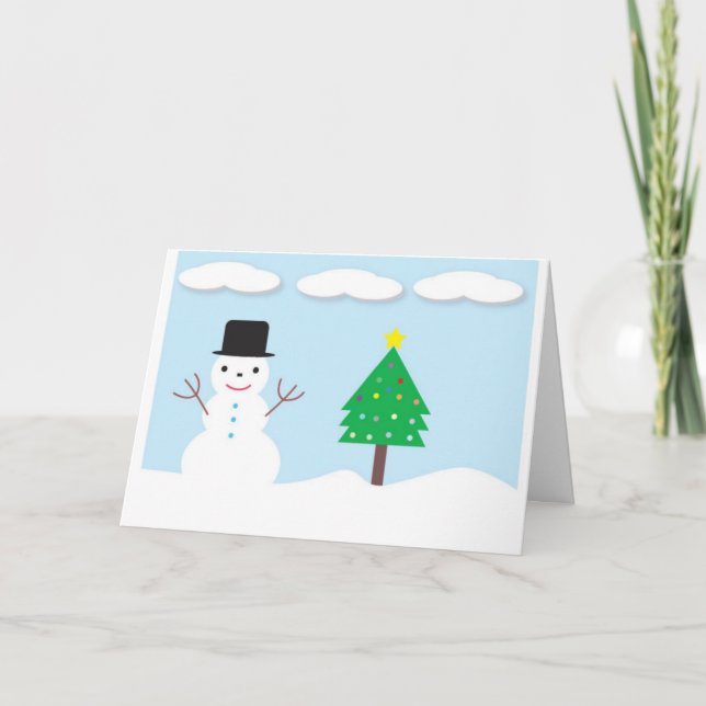 Cartão De Festividades Feliz Natal (Frente)
