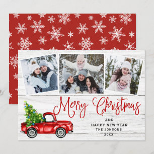 Cartão De Festividades Feliz Natal 2021, Red Fazenda Truck 3 Foto
