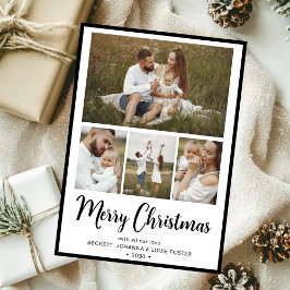 Cartão De Festividades Feliz Natal 4 Fotos