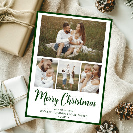 Cartão De Festividades Feliz Natal 4 Fotos