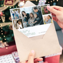 Feliz Natal 5 foto colagem moderna