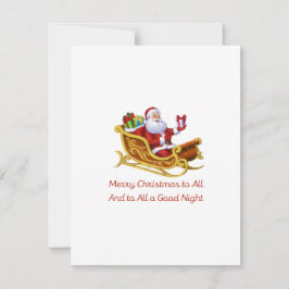 Cartão De Festividades Feliz Natal a Todos em um 