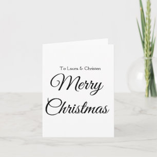Cartão De Festividades Feliz Natal adicionar nome texto presente personal