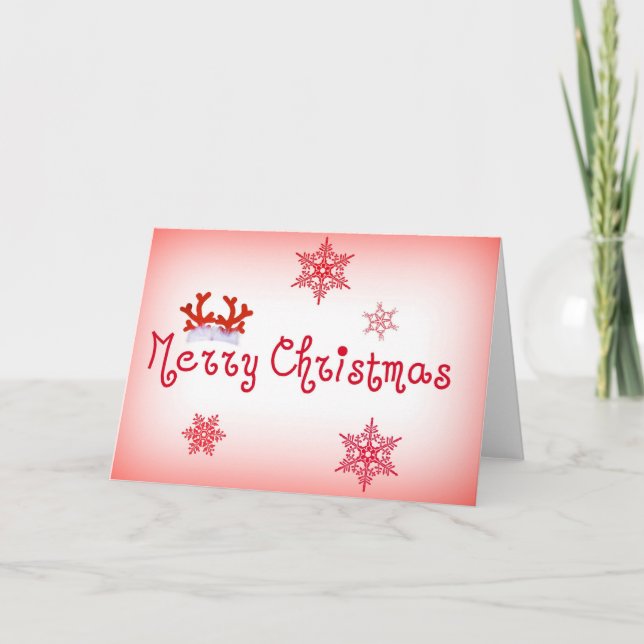 Cartão De Festividades Feliz Natal Amor (Frente)