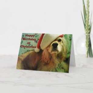 CARTÃO DE FESTIVIDADES FELIZ "NATAL ANIVERSÁRIO" PARA VOCÊ