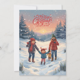 Cartão De Festividades Feliz Natal & Ano Novo