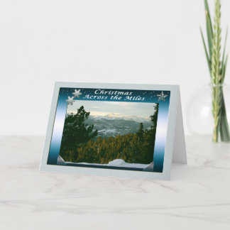 Cartão De Festividades Feliz Natal Ao Longo Do Miles