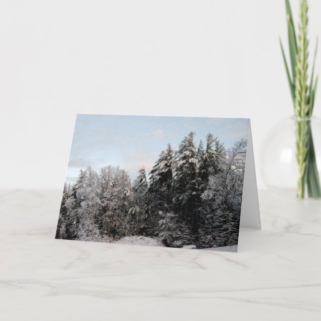 Cartão De Festividades Feliz Natal Ao Longo Do Miles (Frente)