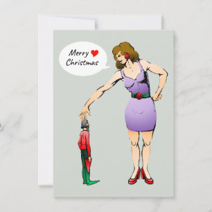 Cartão De Festividades Feliz Natal ao pequeno elfo