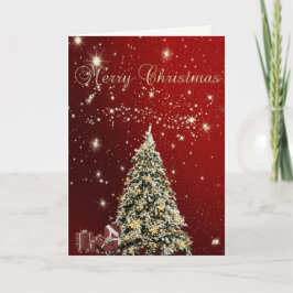 Cartão De Festividades Feliz Natal, Árvores de Natal, Presentes