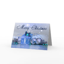 Feliz Natal Blue Baubles