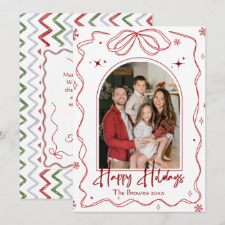 Cartão De Festividades Feliz Natal Boas Festas moderno 1 foto
