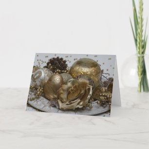 Cartão De Festividades Feliz Natal, bolas de Natal
