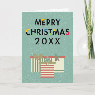 Cartão De Festividades Feliz Natal Caixas de Presentes Feriados Feriados
