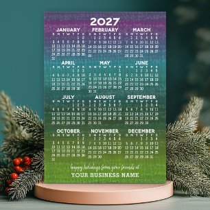 Cartão De Festividades Feliz Natal Calendário Moderno do Abstrato