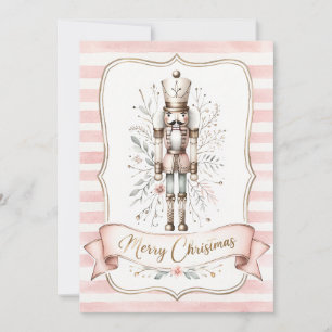 Cartão De Festividades Feliz Natal Card Nutcracker Fita Banner