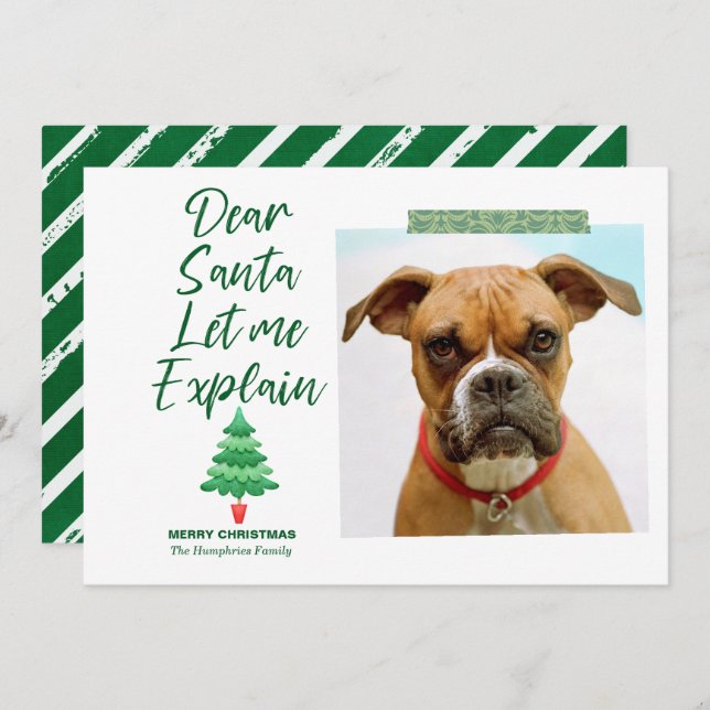 Cartão De Festividades Feliz Natal, Caros Papais noeis, Deixem-Me Explica (Frente/Verso)