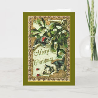 Cartão De Festividades Feliz Natal Cats