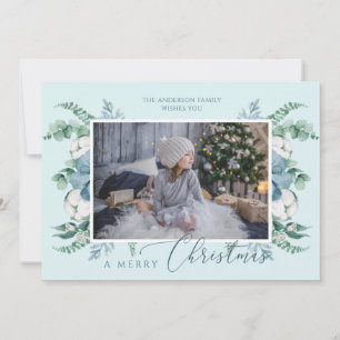 Cartão De Festividades Feliz Natal - Cena-d'Água - Foto Personalizada