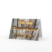 Feliz Natal, Cinza russa, cerca de madeira