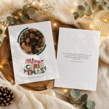 Feliz Natal Círculo Moderno Foto