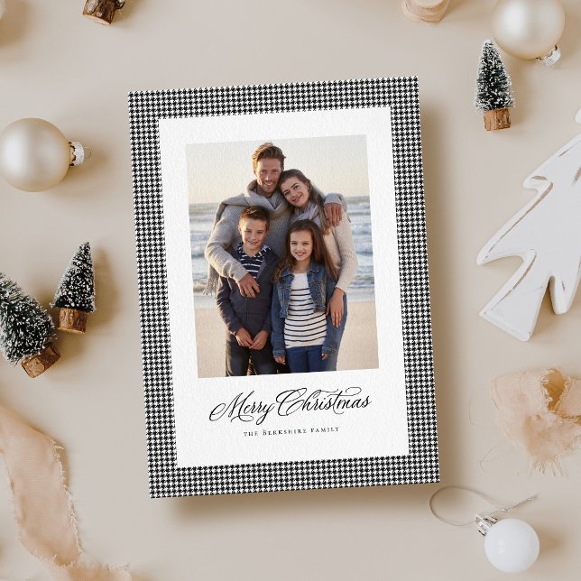 Cartão De Festividades Feliz Natal clássico, fotografia de um som (Criador carregado)