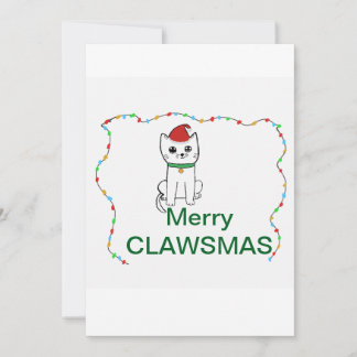 Cartão De Festividades Feliz NATAL CLAWS 