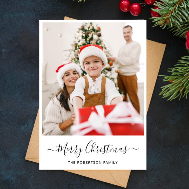 Cartão De Festividades Feliz Natal | Colagem de Fotos Moderna (Criador carregado)