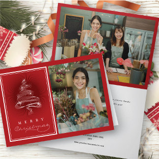 Cartão De Festividades Feliz Natal com Peças de Natal
