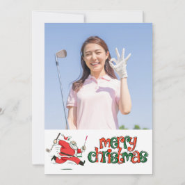 Cartão De Festividades Feliz Natal com sua própria foto