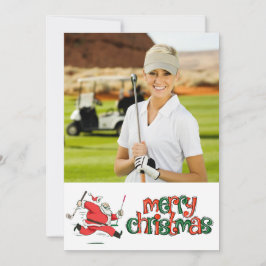 Cartão De Festividades Feliz Natal com sua própria foto