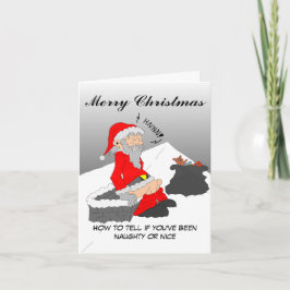 Cartão De Festividades Feliz Natal. Como dizer que você foi malvado