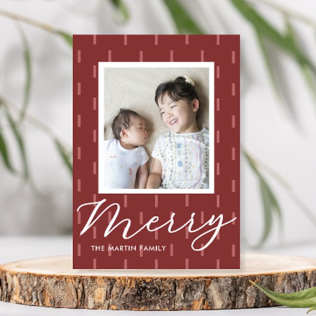 Cartão De Festividades Feliz Natal, cor-de-rosa, Impressão (Criador carregado)