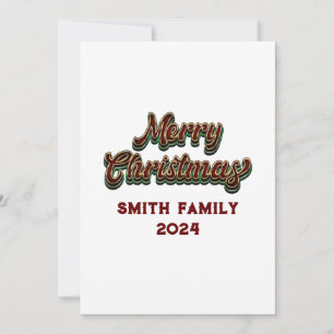 Cartão De Festividades Feliz Natal - Correspondência Familiar