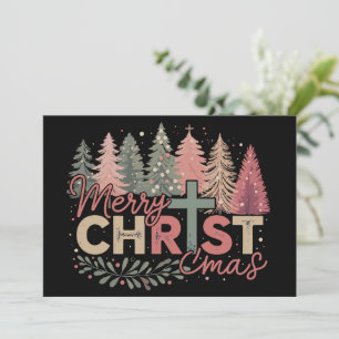 Cartão De Festividades Feliz Natal Cruz Fé Jesus História Cristã