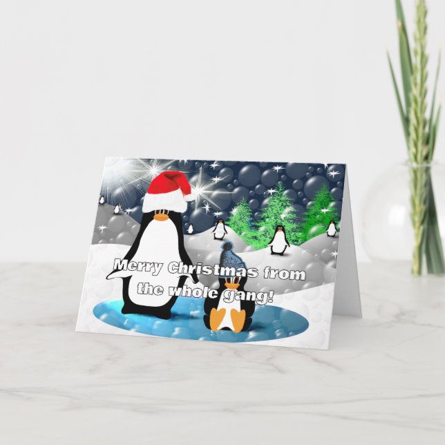 Cartão De Festividades Feliz Natal Da Gangue Toda! (Frente)