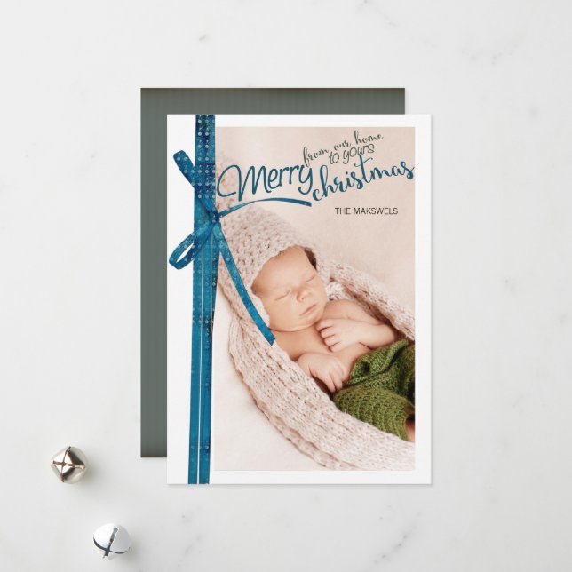 Cartão De Festividades Feliz Natal Da Nossa Casa Para A Sua (Frente/Verso In Situ)