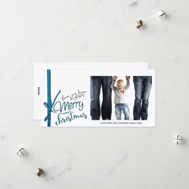 Cartão De Festividades Feliz Natal Da Nossa Casa Para A Sua (Frente/Verso In Situ)