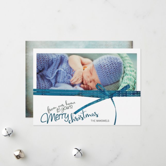 Cartão De Festividades Feliz Natal Da Nossa Casa Para A Sua (Frente/Verso In Situ)