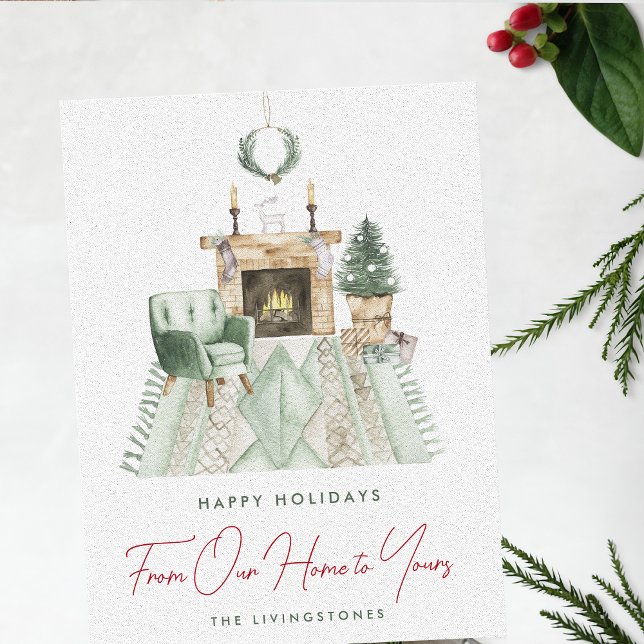 Cartão De Festividades Feliz Natal Da Nossa Casa Para A Sua (Criador carregado)